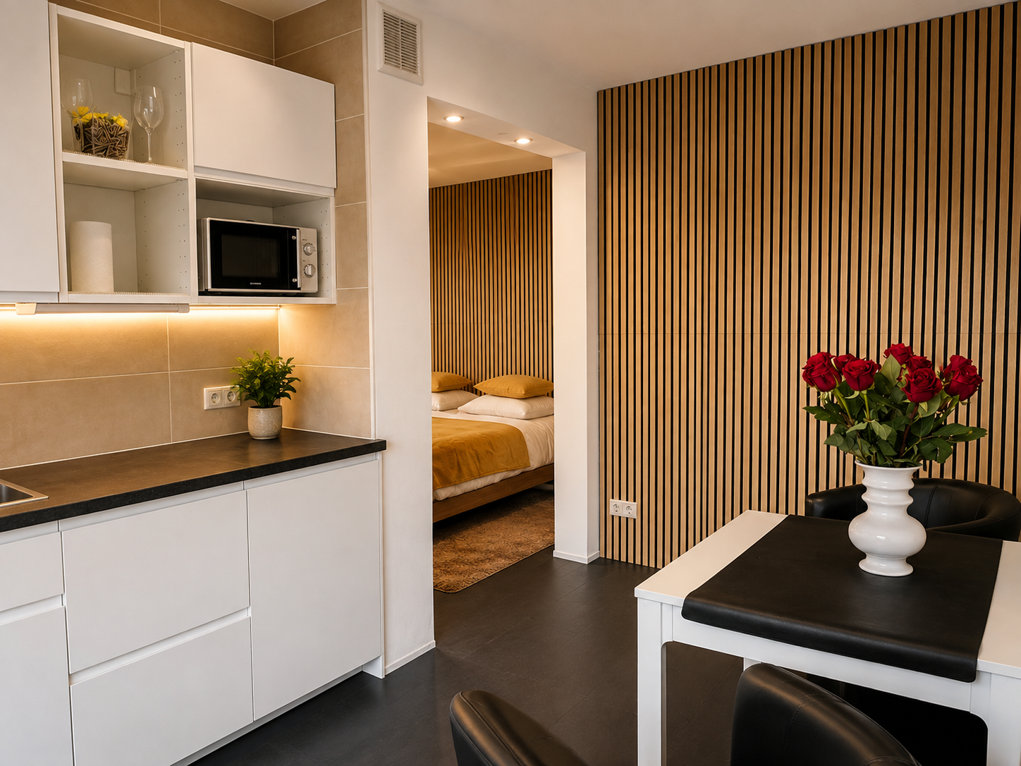 Apartment mit Küche